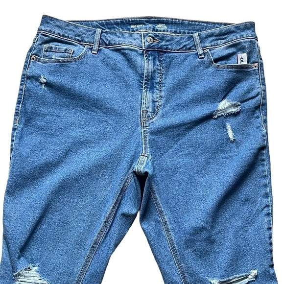 Old Navy Womens High Waist Rockstar Super Skinny Ripped Ankle Jeans Plus Size 20 - Picture 6 of 11